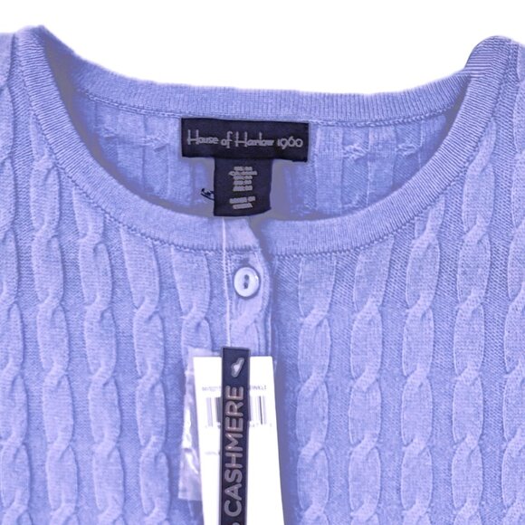 House of Harlow Cashmere Sweater Vest in Periwinkle Blue Womens Size S NWT - Picture 6 of 10